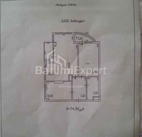 Բնակարան 74 մ² - Թբել-Աբուսերիձե, Batumi, Վրաստан