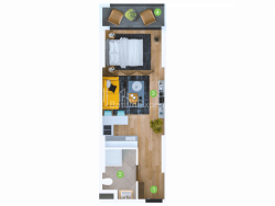 Բնակարան 1-комн 33.5 m² - Շերիֆ Խիմշիաշվիլի, Batumi