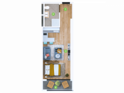 Բնակարան 1-комн 33.5 m² - Շերիֆ Խիմշիաշվիլի, Batumi