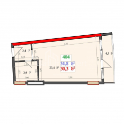 Բնակարան 1-комн 34.8 m² - Լեխ և Մարիա Կաչինսկիներ, Batumi