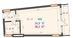 Բնակարան 1-комн 34.9 m² - Լեխ և Մարիա Կաչինսկիներ, Batumi