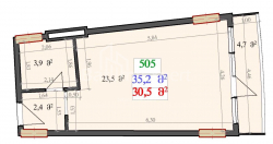 Բնակարան 1-комн 35.2 m² - Լեխ և Մարիա Կաչինսկիներ, Batumi
