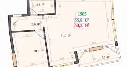 Օբյեկտը կառուցման ընթացքում է 1-комн 55.8 m² - Լեխ և Մարիա Կաչինսկիներ, Batumi