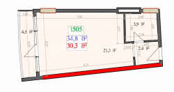 Օբյեկտը կառուցման ընթացքում է 1-комн 34.8 m² - Լեխ և Մարիա Կաչինսկիներ, Batumi