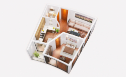Բնակարան 2-комн 54 m² - Հերոսների ծառուղի, Batumi