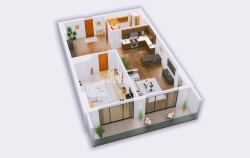 Բնակարան 1-комн 57.1 m² - Հերոսների ծառուղի, Batumi