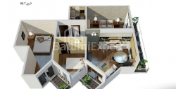 Բնակարան 4-комн 88 m² - Յուրիևսկայա, Batumi
