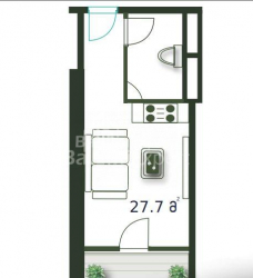 Բնակարան 1-комн 28 m² - Շերիֆ Խիմշիաշվիլի, Batumi