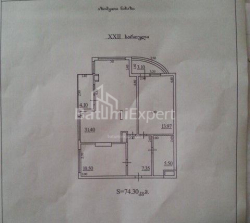 Բնակարան 3-комн 74 m² - Թբել-Աբուսերիձե, Batumi