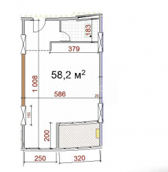 Բնակարան 2-комн 58 m² - Յուրիևսկայա, Batumi