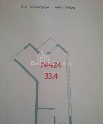 Բնակարան 1-комн 33 m² - Զուրաբա Գորգիլաձե, Batumi