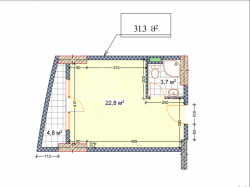 Բնակարան 1-комн 31.3 m² - Շերիֆ Խիմշիաշվիլի, Batumi