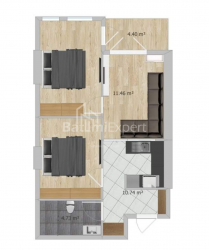 Բնակարան 3-комн 57 m² - Էքվթիմե Թակաիշվիլի, Batumi