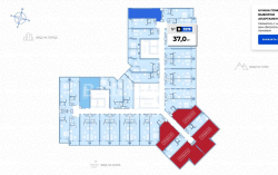 Բնակարան 1-комн 37 m² - Ժյուլի Շարտավա, Batumi
